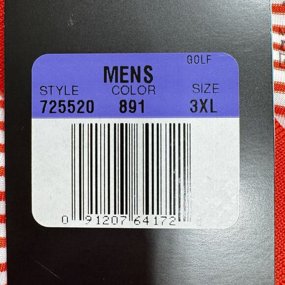 Nike Golf Syracuse Orange Football Polo Shirt Men 3XL Stripes Standard Fit NWT - Picture 6 of 11